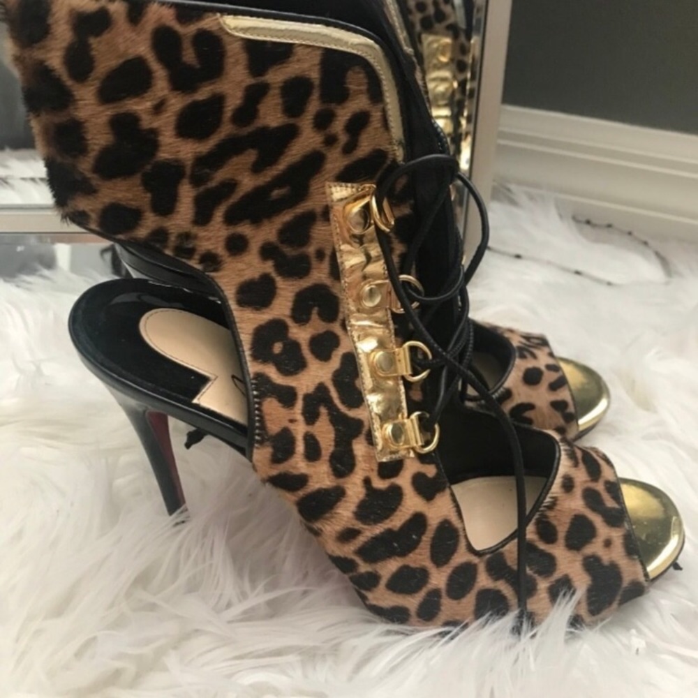 Cheetah heels loubs